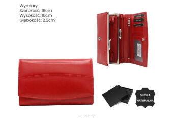 PORTFEL DAMSKI SKÓRA RD-06-LGV-NL RED 0735 NN