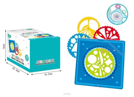 ZESTAW DO RYSOWANIA SPIROGRAF 16X22 CM 1464