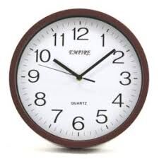 ZEGAR ŚCIENNY BRĄZOWY 30,5x30,5x4 CM 6785