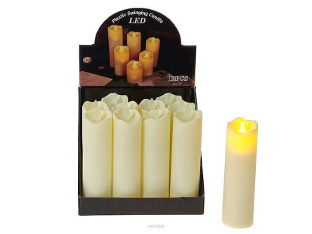 LAMPKA ZNICZ ŚWIECĄCY 17 CM (12) 0892