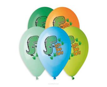 BALONY PREMIUM LET'S DINO PARTY 13" 5 SZT 3535