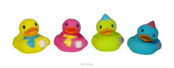 KACZKI KOLOROWE DO KĄPIELI 4 SZT 9X6 CM 3615