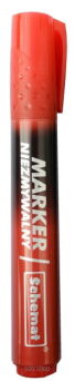 MARKER ŚCIĘTY NIEZMAZYWALNY CZERWONY [12] 3497 