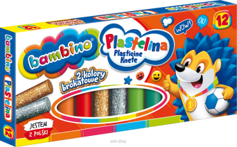 PLASTELINA 12 KOL BROKAT BAMBINO [10] 1710 NN