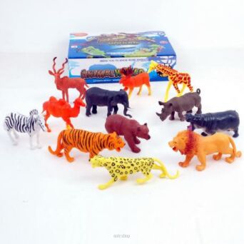 @@ ZWIERZĘTA MIX 12 RODZ. 9-16 CM (12) 9654