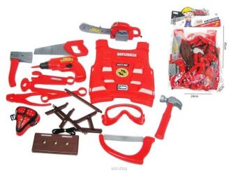 ZESTAW STRAŻAK STRAŻACKI 45X24 CM 9923