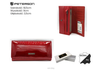 PORTFEL DAMSKI SKÓRA RPN-27-LAK RED 5746 NN