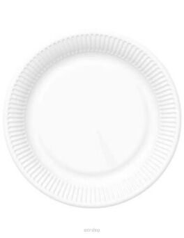 TALERZYKI PAPIEROWE BIAŁE 18 CM (50) 0655