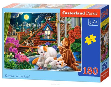 CASTOR PUZZLE 180 KITTENS ON THE ROOF 8499