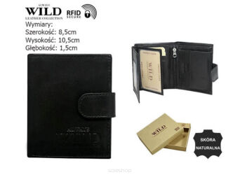 PORTFEL MĘSKI SKÓRA N0036L-P-SCR BLACK 7803 NN