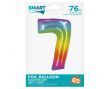 BALON FOLIOWY SMART CYFRA 7 TĘCZOWA 76 CM [5] 5281 - 2