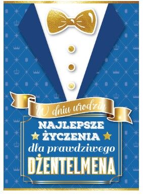 KARTKA URODZINY DŻENTELMEN 3602 NN