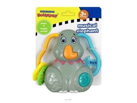 ZABAWKA GRYZAK SŁONIK Z DŹW. 16X13 CM 3959