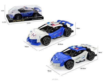 AUTO POLICJA Z NAPĘDEM 22X11 CM 0948