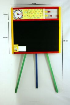 TABLICA KOLOR + ALFABET WYS. 100 CM 52X55 CM 4385