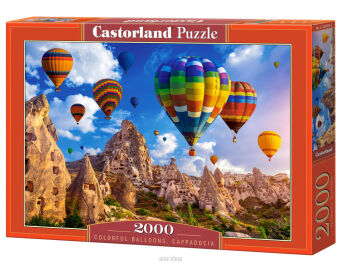 CASTOR PUZZLE 2000 COLORFUL BALLONS CAPPADOCIA 090