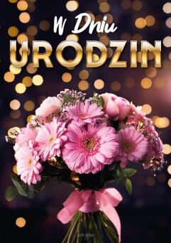 KARTKA URODZINY 3D HOLO SZAMPAN 3336 NN