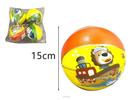 PIŁKA MIĘKKA PIANKOWA BAJKOWA 15 CM (4) 2354