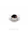 ZESTAW 4 PODSTAWEK VINTAGE FLOWERS BLACK 0709 NN - 2