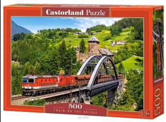 CASTOR PUZZLE 500 TRAIN ON THE BRIDGE 2462