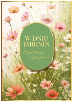 KARTKA IMIENINY KWIATY ŁĄKA 5743 NN
