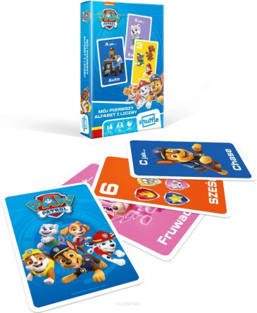 KARTY DO GRY PAW PATROL MÓJ ALFABET I CYFRY 1310