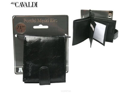 PORTFEL MĘSKI F18-196-BL BLACK 8129 NN