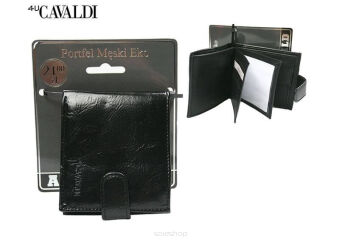 PORTFEL MĘSKI F18-196-BL BLACK 8129 NN
