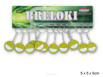 BRELOK MINKA UŚMIECH EMOTIKON 5 CM (12) 8543