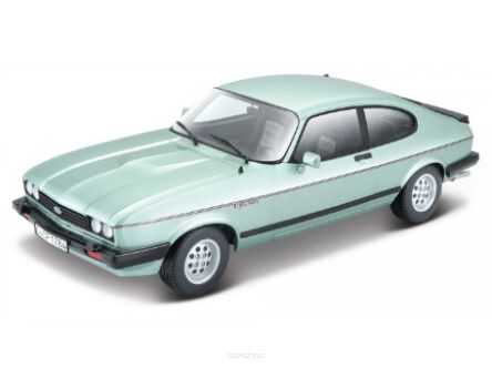 BBURAGO 1:24 FORD CAPRI 1982 LIGHT GREEN 0930 NN