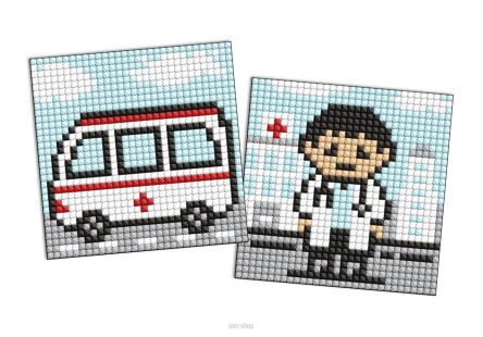 MOZAIKA DIAMNETOWA ZAWÓD LEKARZ 9x9 CM 5784