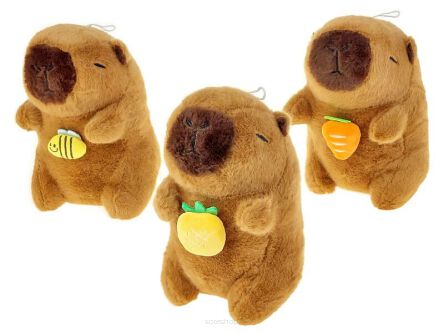 PLUSZ KAPIBARA Z OWOCEM / PSZCZÓŁKĄ 21X14 CM 4221