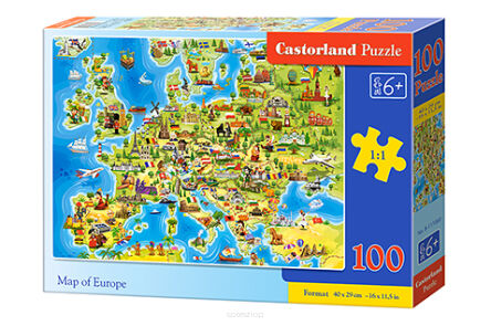 CASTOR PUZZLE 100 MAP OF EUROPE 1060