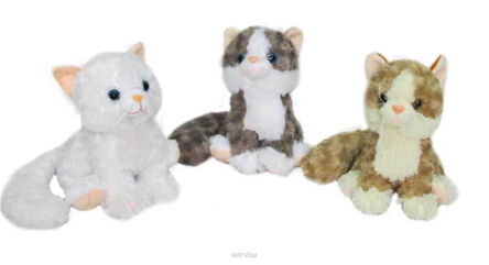 PLUSZ KOT SIEDZĄCY Z GŁOSEM 20 CM 1331