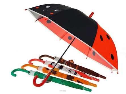 PARASOL DZIECIĘCY ZWIERZĘTA MIX 68 CM 7278