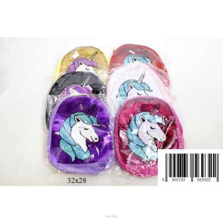 PLECAK Z KONIKIEM I Z CEKINAMI 32X28 CM 9322 NN