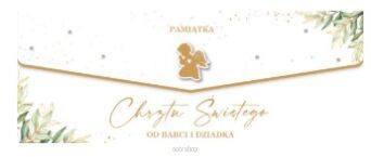 KARTKA KOPERTA CHRZEST ŚW BABCIA I DZIADEK 1011 NN