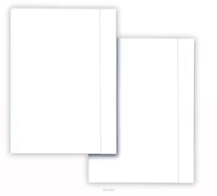 TECZKA Z GUMKĄ A4 BIAŁA [10] 1349