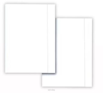 TECZKA Z GUMKĄ A4 BIAŁA [10] 1349