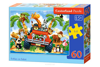 CASTOR PUZZLE 60 SOFTIES ON SAFARI 6793