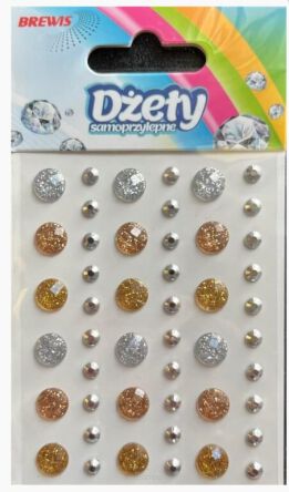 DŻETY BROKATOWE 48 SZT 5483