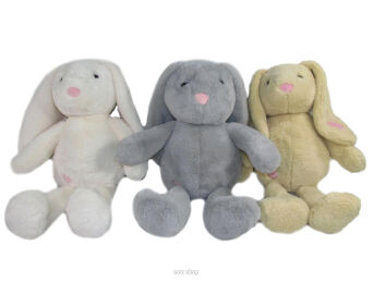 PLUSZ ZAJĄC Z SERCEM DŁ. USZY 23 CM 4179