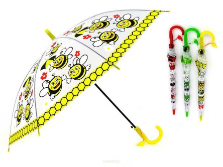 PARASOL ZWIERZĘTA 4 WZORY 75 CM 3410