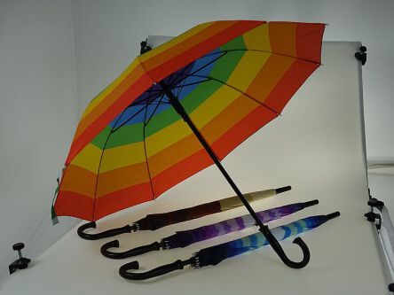 PARASOL LASKA AUTOMAT KOLOROWE PASY 57 CM 0268