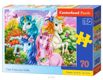 CASTOR PUZZLE 70 CUTE UNICORNS SELFIE 0213