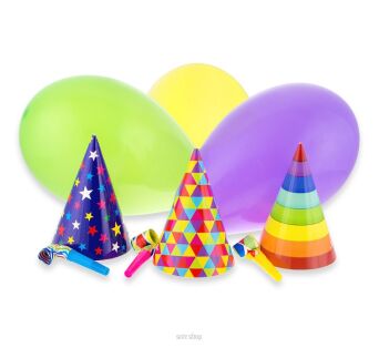 ZESTAW BAL MAŁY (CZAPECZKA,TRĄBKA 3 SZT) 3217 