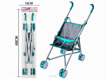 WÓZEK SPACERÓWKA SZARO MIĘTOWY 68x16 CM 2885