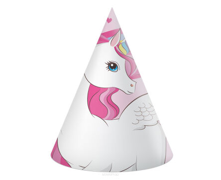CZAPECZKI PAPIEROWE UNICORN RAINBOW (6) 7624