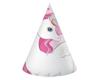 CZAPECZKI PAPIEROWE UNICORN RAINBOW (6) 7624