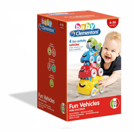 CLEMENTONI BABY WIEŻA Z AUTEK 7264 NN